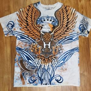 Humblic Shirt Eagle Wings Sword Sz XL